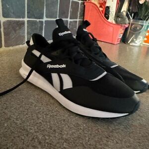 Reebok Black and White Athletic Shoes